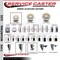 Service Caster 3'' Nylon Swivel 3/4'' Expanding Stem Caster with Brake SCC-EX20S314-NYS-TLB-34 - alternate 4